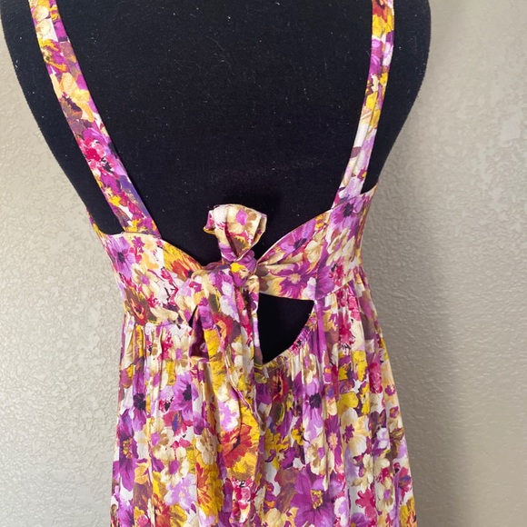 OPULLENCE PARIS Elisa Multicolor Sleeveless FLORAL dress Size XS - Picture 4 of 7